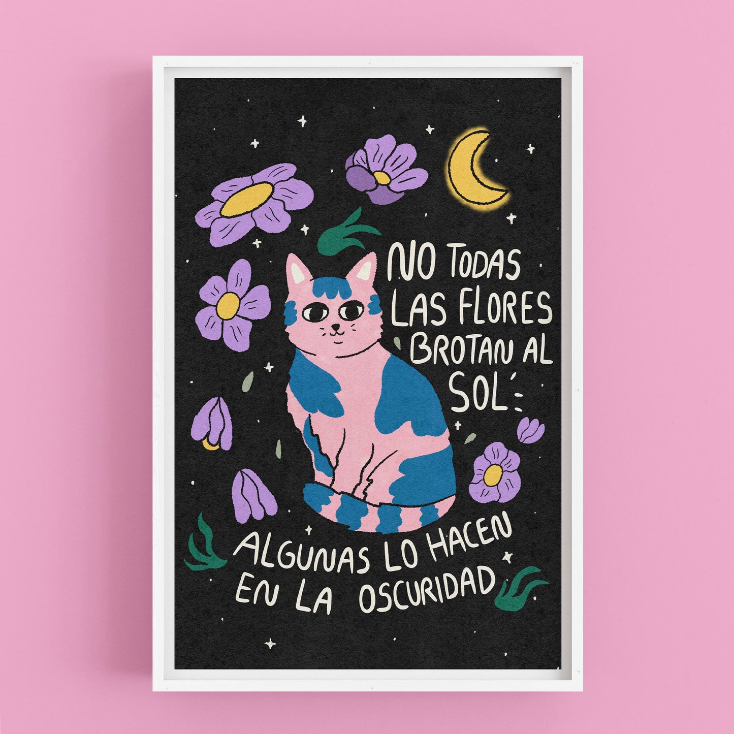 Cuadro Flores en la oscuridad