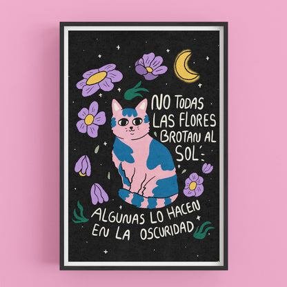 Cuadro Flores en la oscuridad