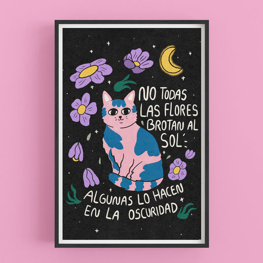 Cuadro Flores en la oscuridad
