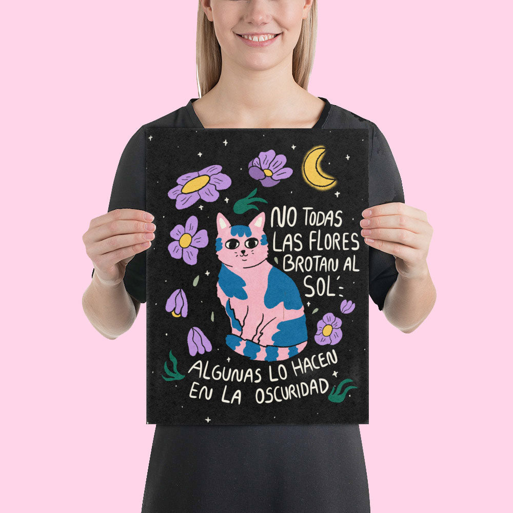 Cuadro Flores en la oscuridad