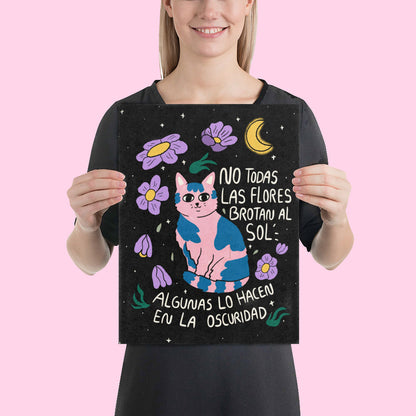 Cuadro Flores en la oscuridad
