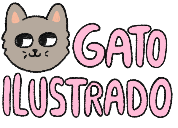 Gato ilustrado 
